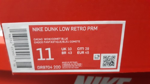 Size 11 - Dunk Low Retro Premium Mars Stone / Comet Blue / Cacao WoW NEW W/BOX - Imagen 6 de 6