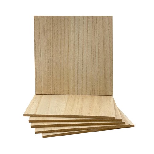 6 Pack MDF Wood Boards 10"x10"-1/4th inch Thick Wooden Planks Double Sided Ve... - Picture 2 of 7