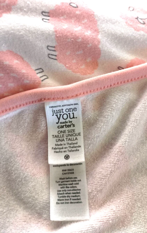 2 COBERTORES DE BEBÊ ROSA BRANCO CARTER JUST ONE YOU SHEEP CHILD OF MINE GIRAFFE - Imagem 4 de 4