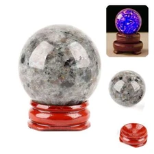New Crystal Ball Natural Stone Yooperlite Powerful Chakra Energy Wicca Crystals