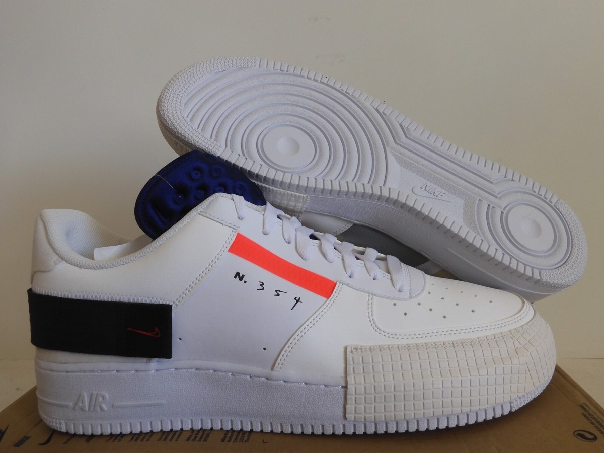 スニーカー NIKE AIR FORCE 1 TYPE SUMMIT 27cm NIKE AF1-TYPE AIR FORCE 1 TYPE SUMMIT WHITE-RED ORBIT-WHITE SZ 15