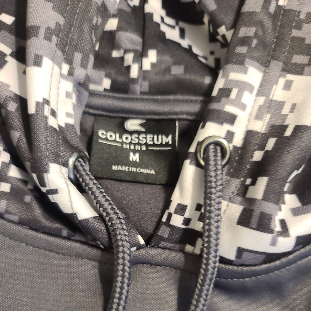 Colosseum Men's Med Mizzou Tigers Hoodie in Grey digital Camo EUC