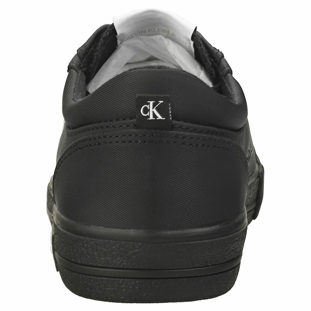 Calvin Klein Maya Womens Black Leather & Mesh Fashion Trainers - 36 EU for sale online | eBay