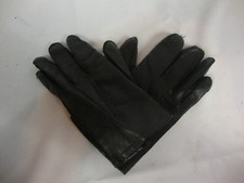 Women's Black Genuine Leather Faux Fur Sewn In Philippines Size S Small