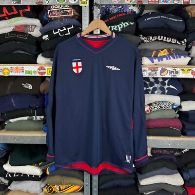 ENGLAND 2002 2004 AWAY LONGSLEEVE FOOTBALL SHIRT SOCCER JERSEY