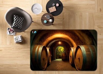 3D Wine Cellar Barrel B2281 Game Non Slip Rug Mat Photo Carpet Amy ...
