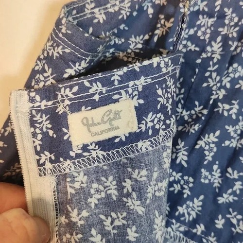 Mini abito John Galt Brandy Melville blu bianco floreale con spalline taglia unica - Foto 9 di 16