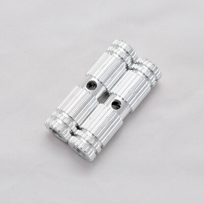1 Pair of Mini Silver Premium Alloy Foot Trick Stunt Pegs for Standard Bikes