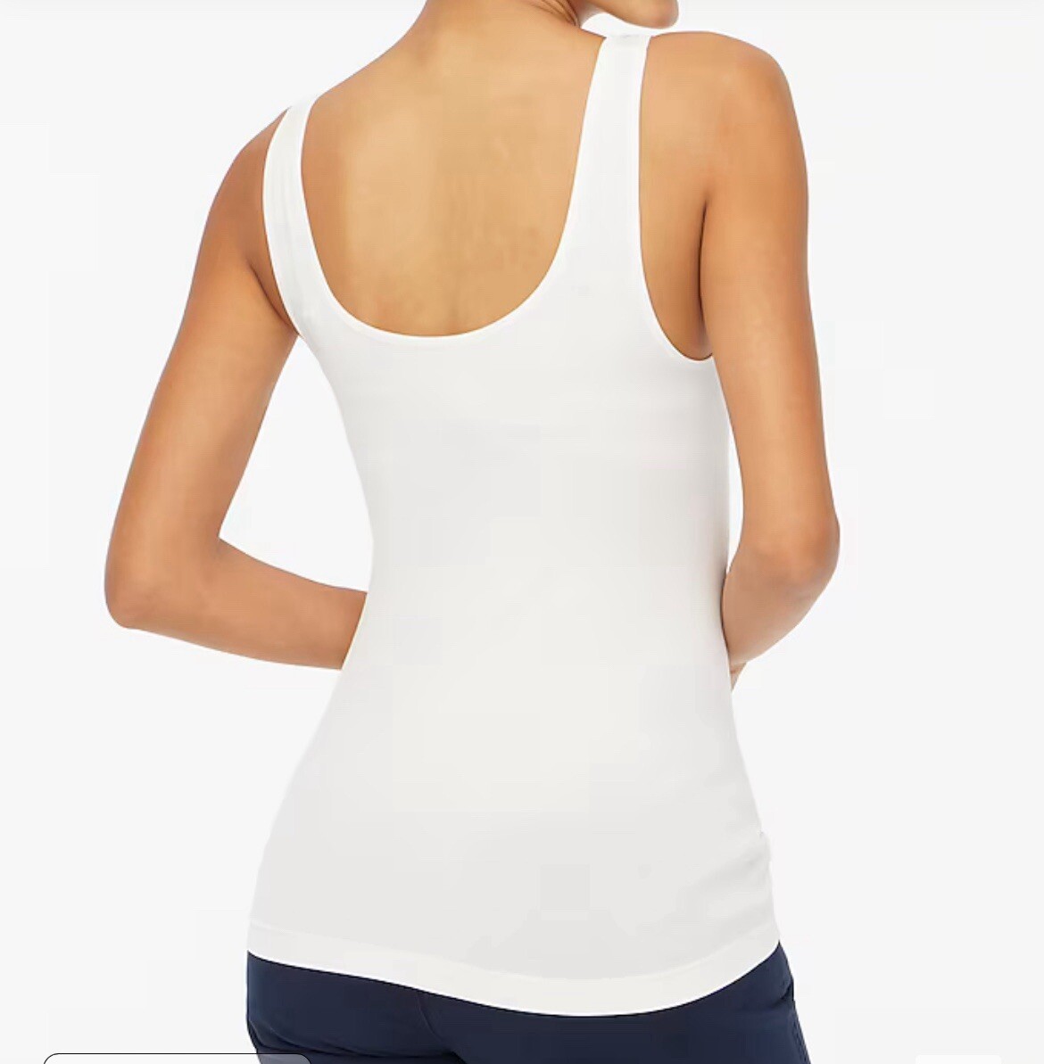 J.CREW Tank Top Women XS Favorite Vintage Rib NEW Crisp White
