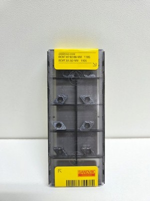 10x Sandvik DCMT 07 02 08-MM 1105 Wendeschneidplatten Carbide Inserts Neu