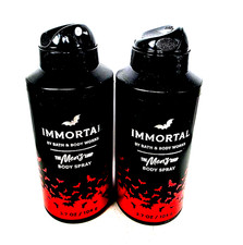 BATH AND BODY WORKS IMMORTAL BODY SPRAY FOR MEN 3.7 FL OZ EACH 2 