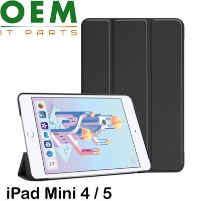 Für iPad Mini 4 5 Hülle Smart Premium Buchständer Leder Folio Cover Schwarz...