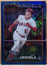 2024 Topps Series 2 Gio Urshela Blue Foil /999 #698 Los Angeles Angels