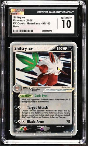 Shiftry ex graded CGC 10 for sale on eBay