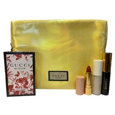Gucci 5 Piece Gift Set Bloom EDP Rouge Lip Primer Mascara with Bag