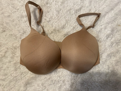 Skims Women's Ultimate Push Up Plunge Bra 36DD Golden Darker Tan NEW