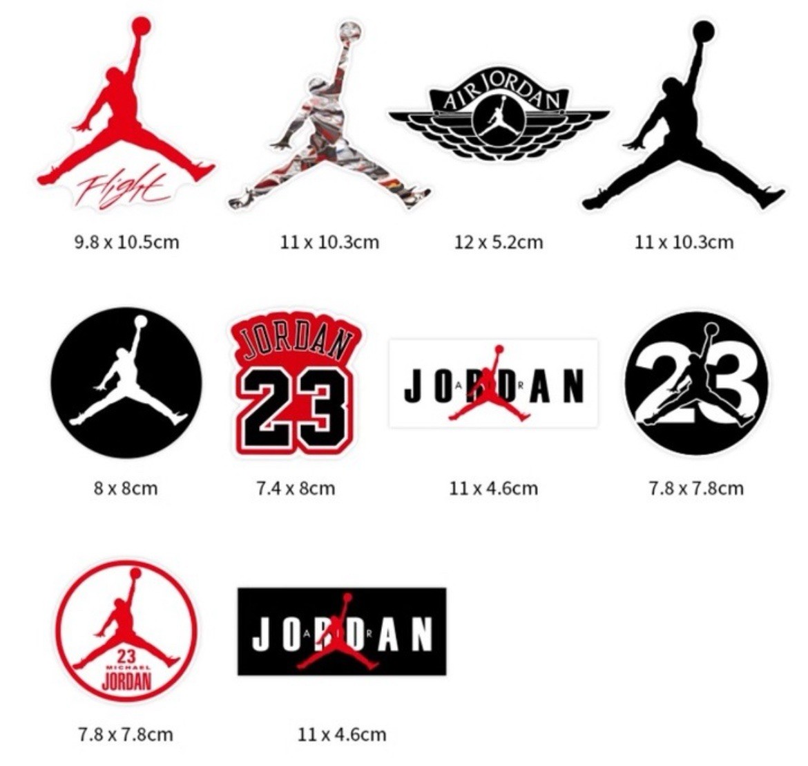Air Jordan Stickers - Set of 20 Vinyl Stickers | eBay