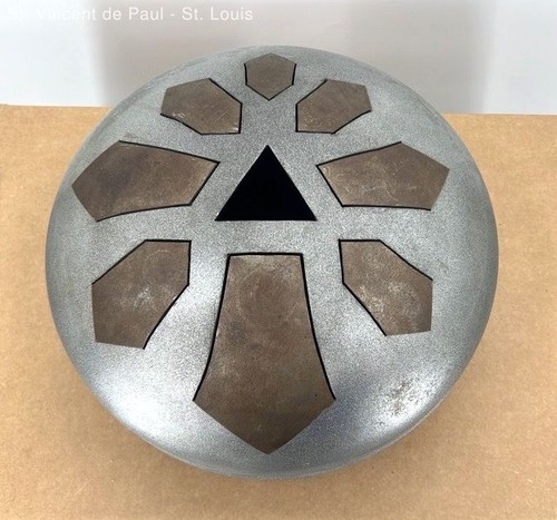 Steel Tongue Rain Tank Drum Handmade 12" Meditation