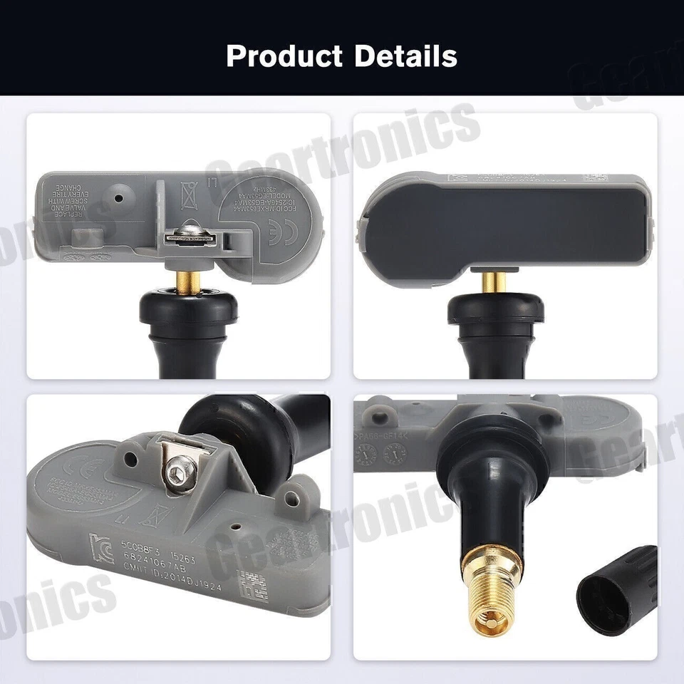 5pc Tire Pressure Sensor TPMS For Jeep Wrangler Grand Cherokee Challenger Dodge. - Image 4 of 4