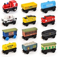 Holzzug Montessori Magnetzug Set 12STK Holzspielzeug Eisenbahn Kinder Spielzeug