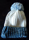 NEW Fashion Women's Winter Cable Knit Beanie Hat Blue/White  Designer — photo 2