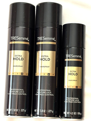 (3) TRESemme Extra Hold #4 Hair Spray Moisture Lock & 24-Hour Frizz Control