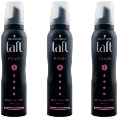 taft Schaumfestiger POWER 3 x 150ml Haltegrad 5 - Cashmereartige Geschmeidigkeit