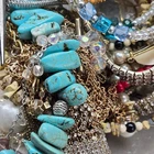 5 LB Vintage Modern Costume Jewelry Lot Craft Wear Resell 7165