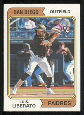 2023 Topps Heritage #168 Luis Liberato RC