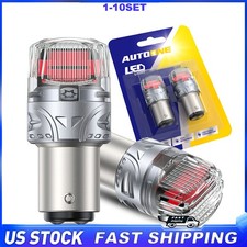 1157 Led Red Bright Brake Stop Turn Signal Light Bulbs 2057 2357 Bay15d 2-20x