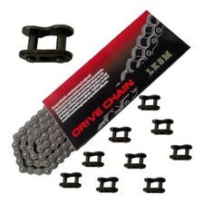 420 Motorcycle Chain 132 Links with 10 Connecting Master Link for 50 70 90