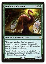 Verdant Sun's Avatar - Ixalan #213/279 Rare