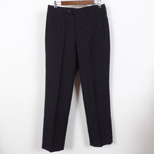 Prada Dress Pants Mens 48 Pinstripe Trousers Dark Navy Wool Blend Stripe 32x30