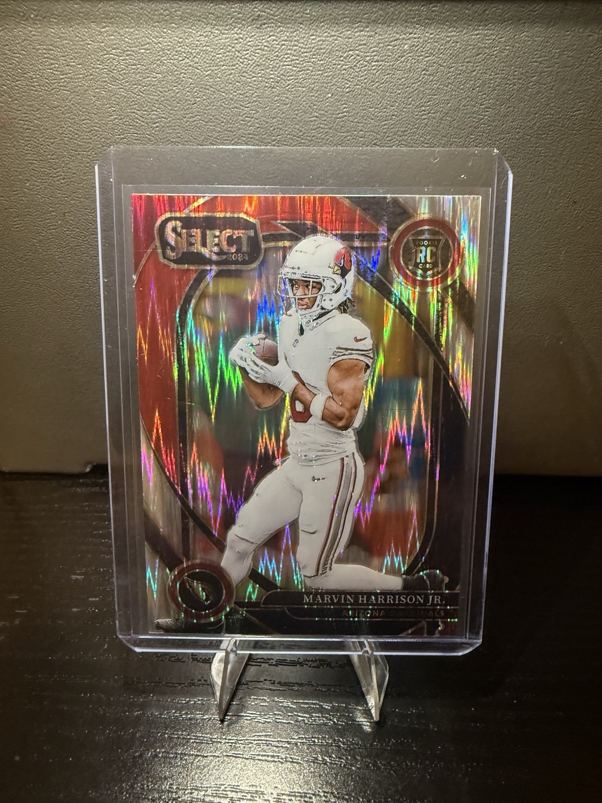 2024 Select - Club Level Marvin Harrison Jr. #219 Black & Red Shock Prizm (RC)