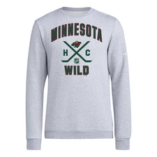 adidas Fleece Crew Neck Sweatshirt Mens Grey  IT1251-A