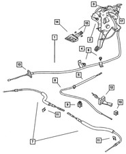 Genuine Mopar Parking Brake Cable 4779180aa