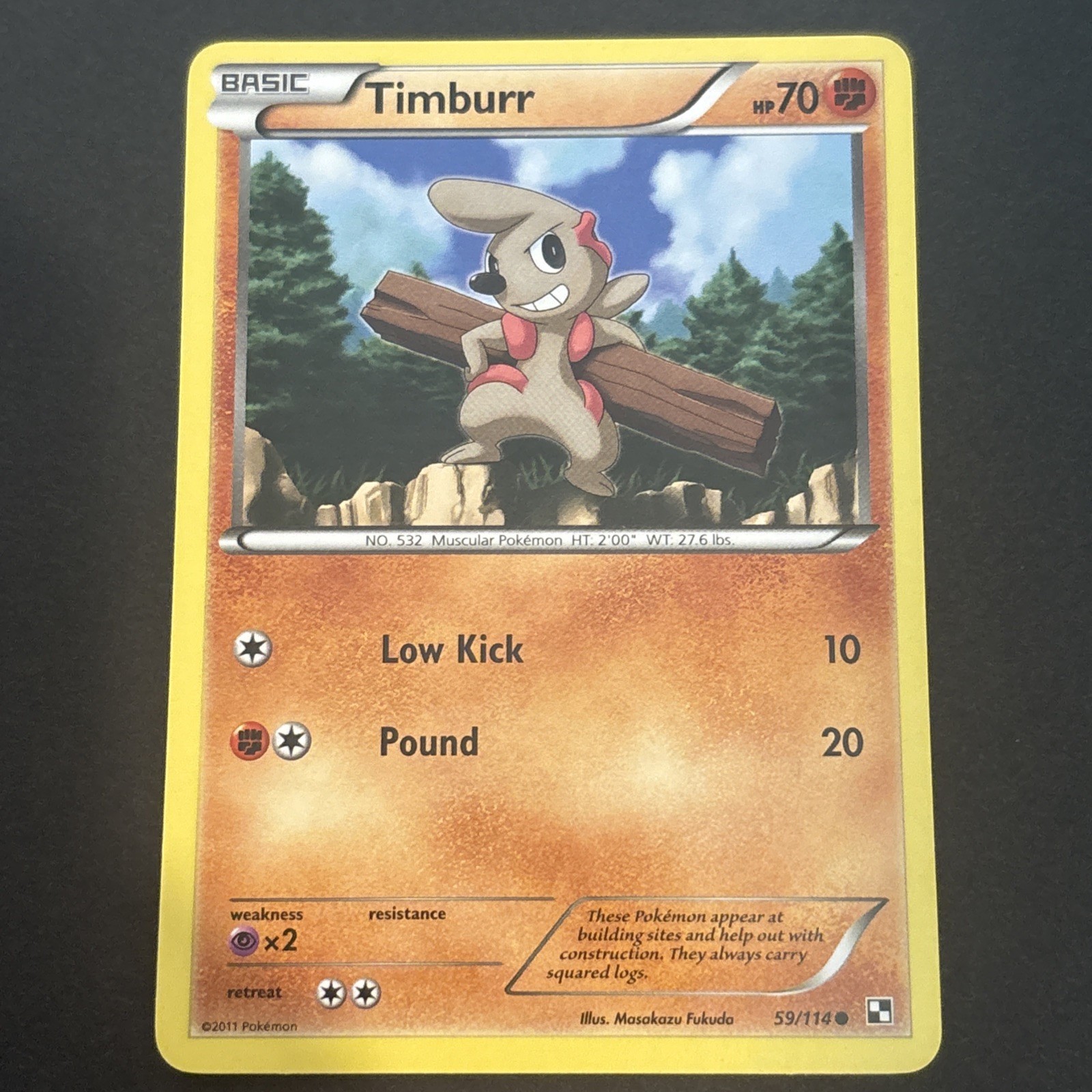 Timburr 59/114 BW Black & White Base NM 