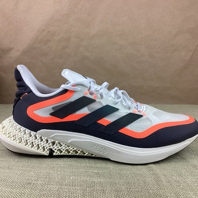 Adidas 4DFWD Pulse 2 Running Shoes White / Black / Orange Sz 17 GX9285