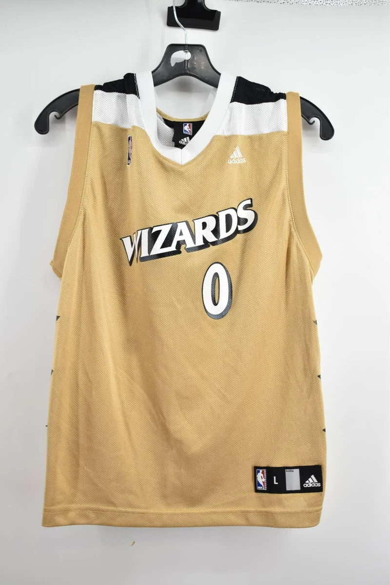 adidas gilbert arenas gold wizards jersey