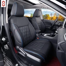 EKR Leather Seat Covers For 19-25 Toyota RAV4 Hybrid SE XSE Full Set Protectors