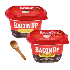 Bacon Grease for Cooking - 14 Ounce 2-pack with spoon