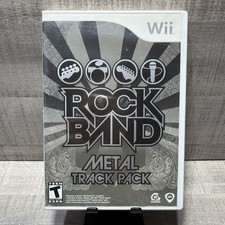 Rock Band: Metal Track Pack (Nintendo Wii, 2009) Complete w/ Manual - Tested