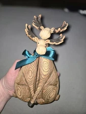 Whimsy Resin Hugging Moose Couple 2 Pcs 8-9” Decorative Animal Set Cabin Decor