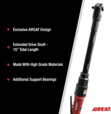 AIRCAT 808-15 3/8" drive 15" EXTENDED AIR RATCHET