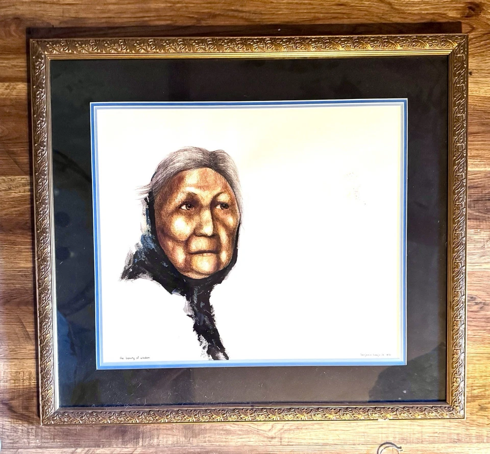 Benjamin Harjo Jr. Original Painting “The Beauty Of Wisdom” - Image 2 of 4