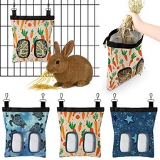 Bolsa de alimentación de heno colgante para mascotas pequeñas - conejito, conejillo de indias, conejo, chinchilla