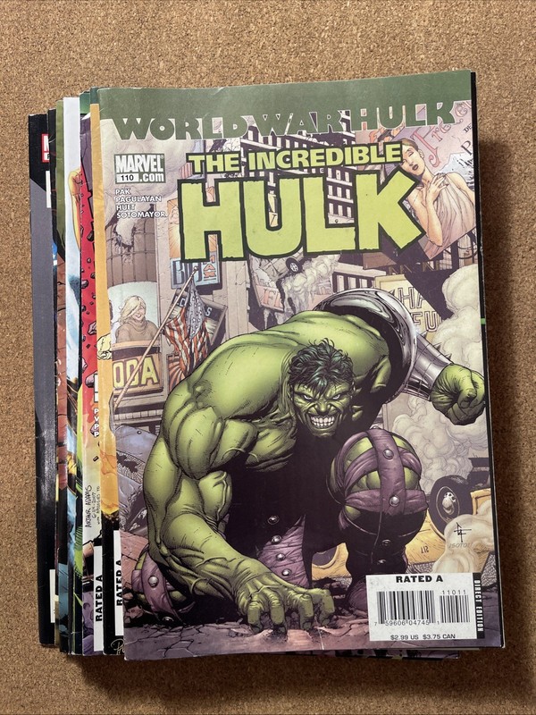 Hulk Lot of 12 Various titles, One-Shots, World War Hulk, Graded