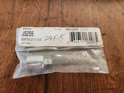 New In Package Proto 5255 Socket Adapter 3/8 Female to 1/4 Male