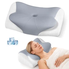 Cervical Neck Pillow - Ergonomic Contour Cooling Memory Foam Pillows for Neck...