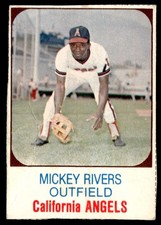 1975 Hostess Baseball Card Mickey Rivers California Angels #22 Good